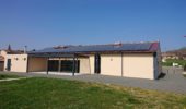 toit de bâtiment collectif avec installation photovoltaïque