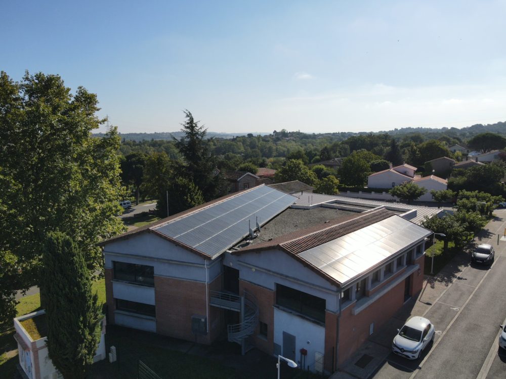 immeubles avec panneaux photovoltaïques