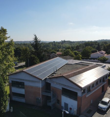 immeubles avec panneaux photovoltaïques