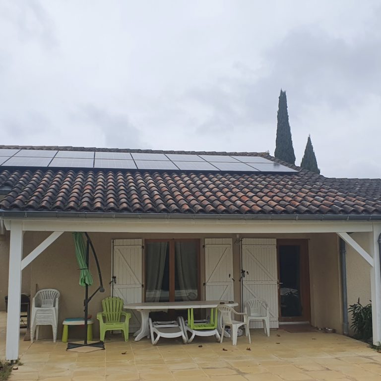 panneau solaire sur maison