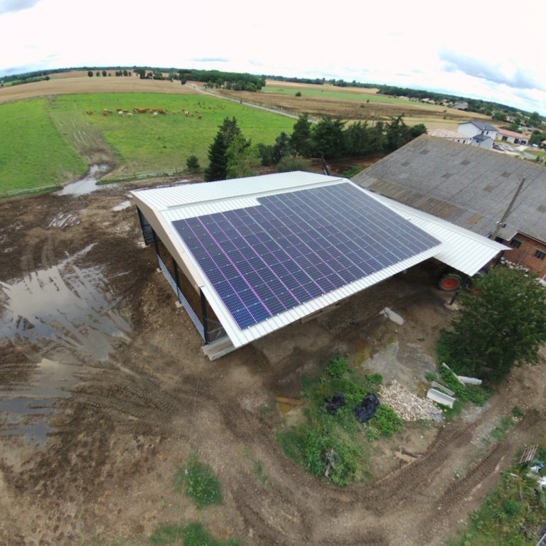 installation photovoltaïque sur hangar agricolePhotovoltaïque 36kWc